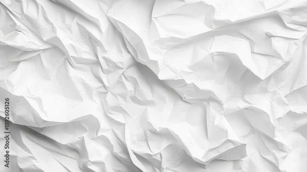 Crumpled white paper texture background for creative design and presentation use Crumpled white paper texture background for creative design and presentation use
