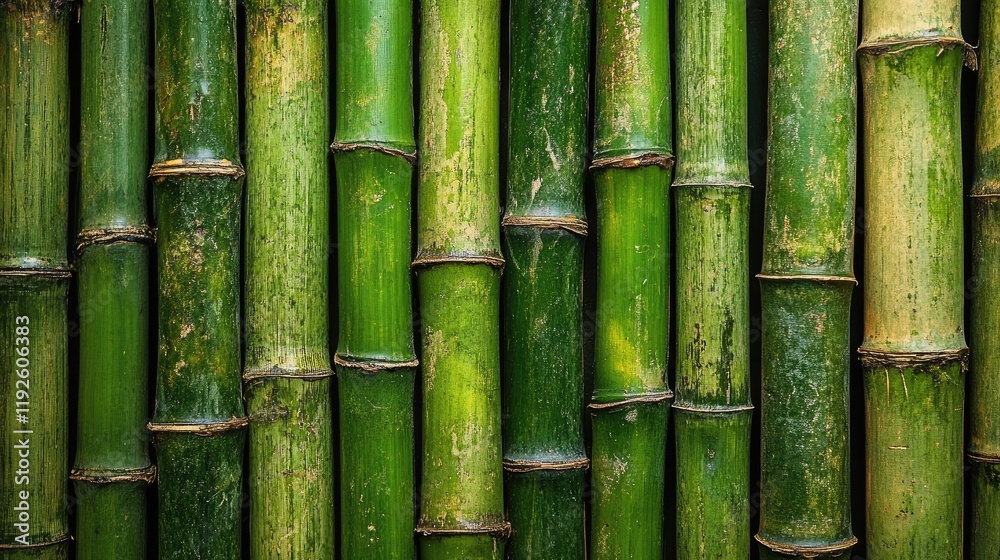 Lush green bamboo texture pattern creating a natural and serene background for design projects and environmental themes Lush green bamboo texture pattern creating a natural and serene background for design projects and environmental themes