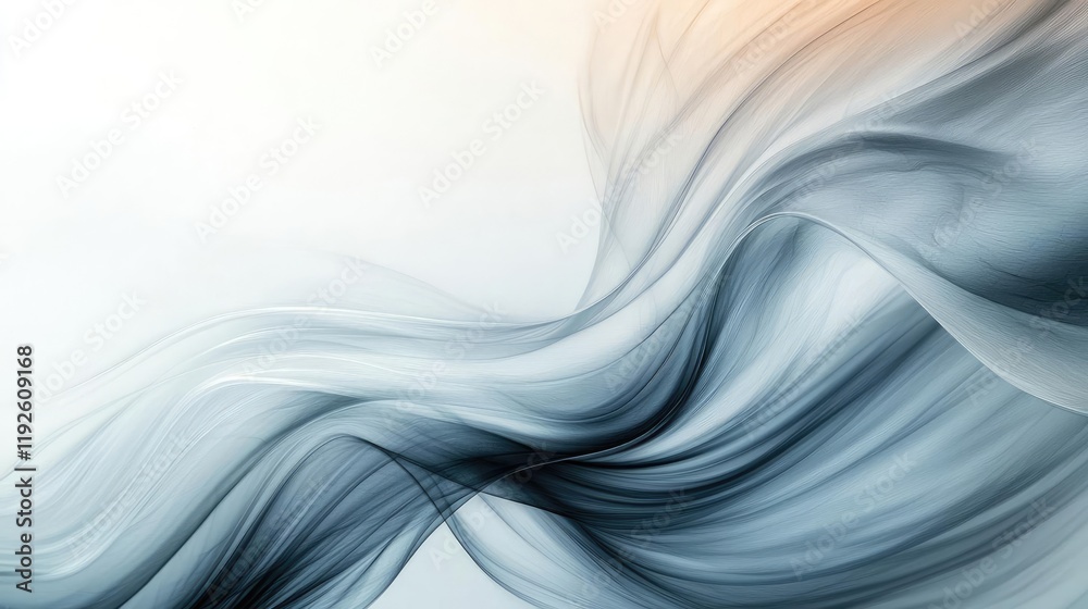 Obraz premium Cloudy abstract background concept. Abstract flowing fabric with soft colors, creating a sense of motion and elegance.