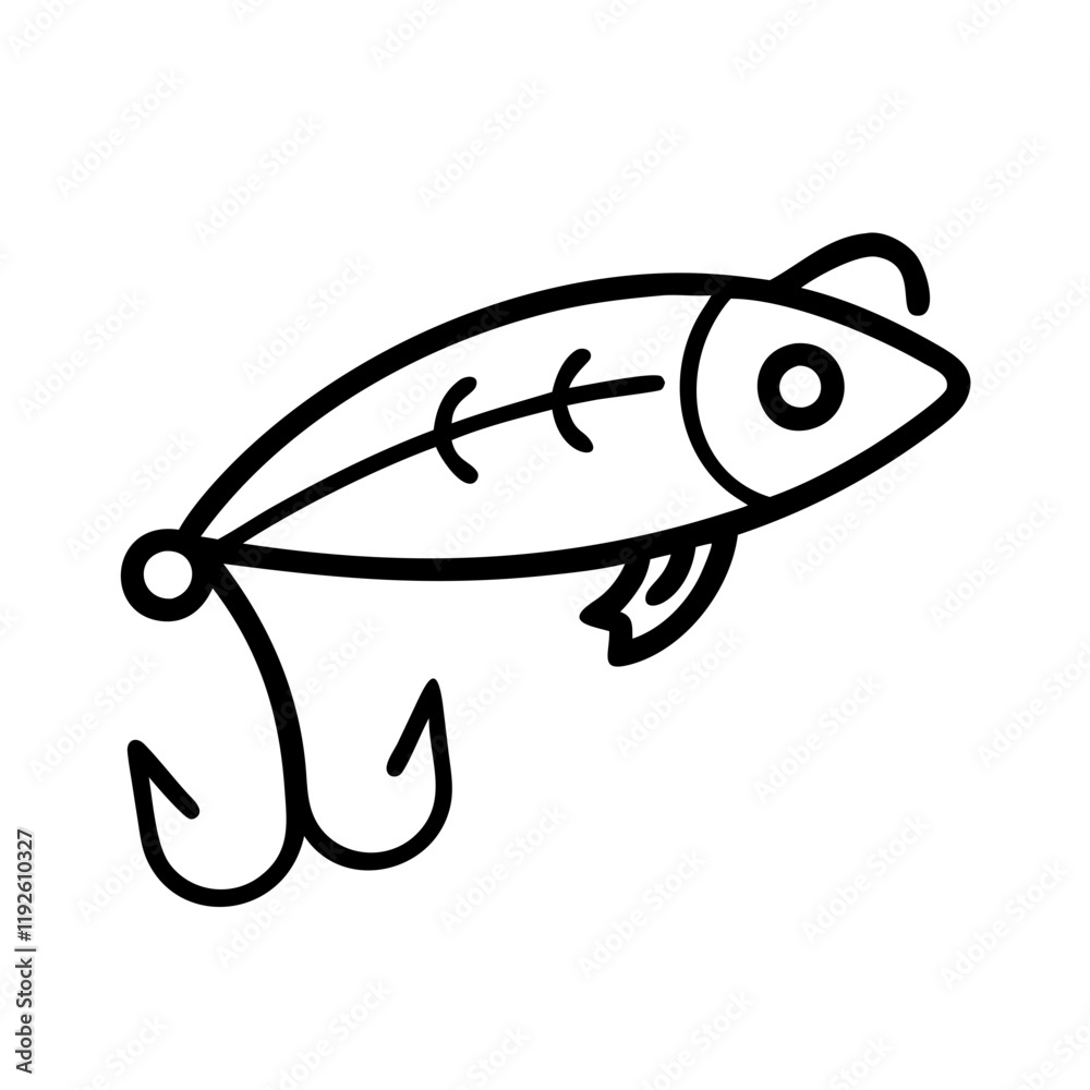 fishing bait minnow icon, fishing bait minnow line art - simple line art of fishing bait minnow, perfect for fishing bait minnow logos and icons and themed design fishing bait minnow icon, fishing bait minnow line art - simple line art of fishing bait minnow, perfect for fishing bait minnow logos and icons and themed design