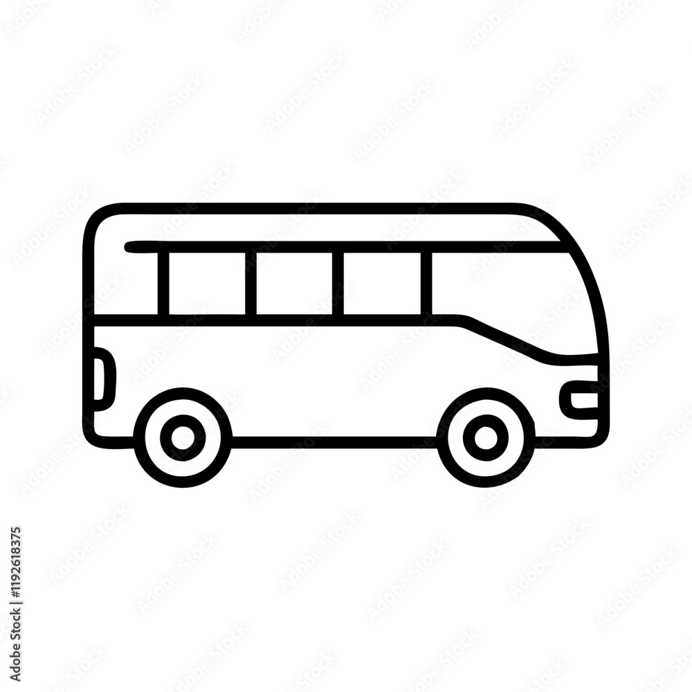 tour bus icon, tour bus line art - simple line art of tour bus, perfect for tour bus logos and icons and themed design tour bus icon, tour bus line art - simple line art of tour bus, perfect for tour bus logos and icons and themed design