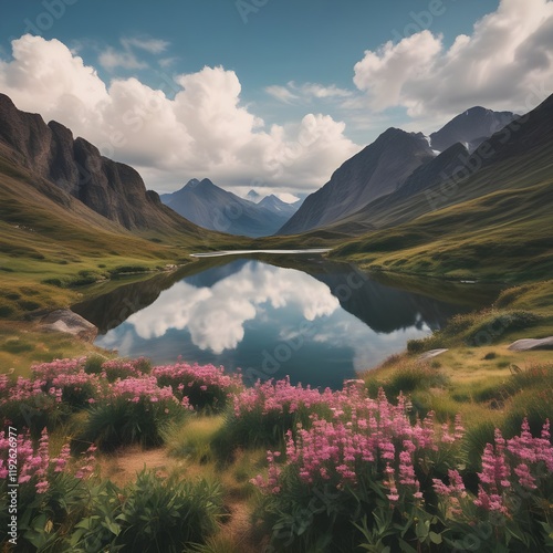 lake in the mountains