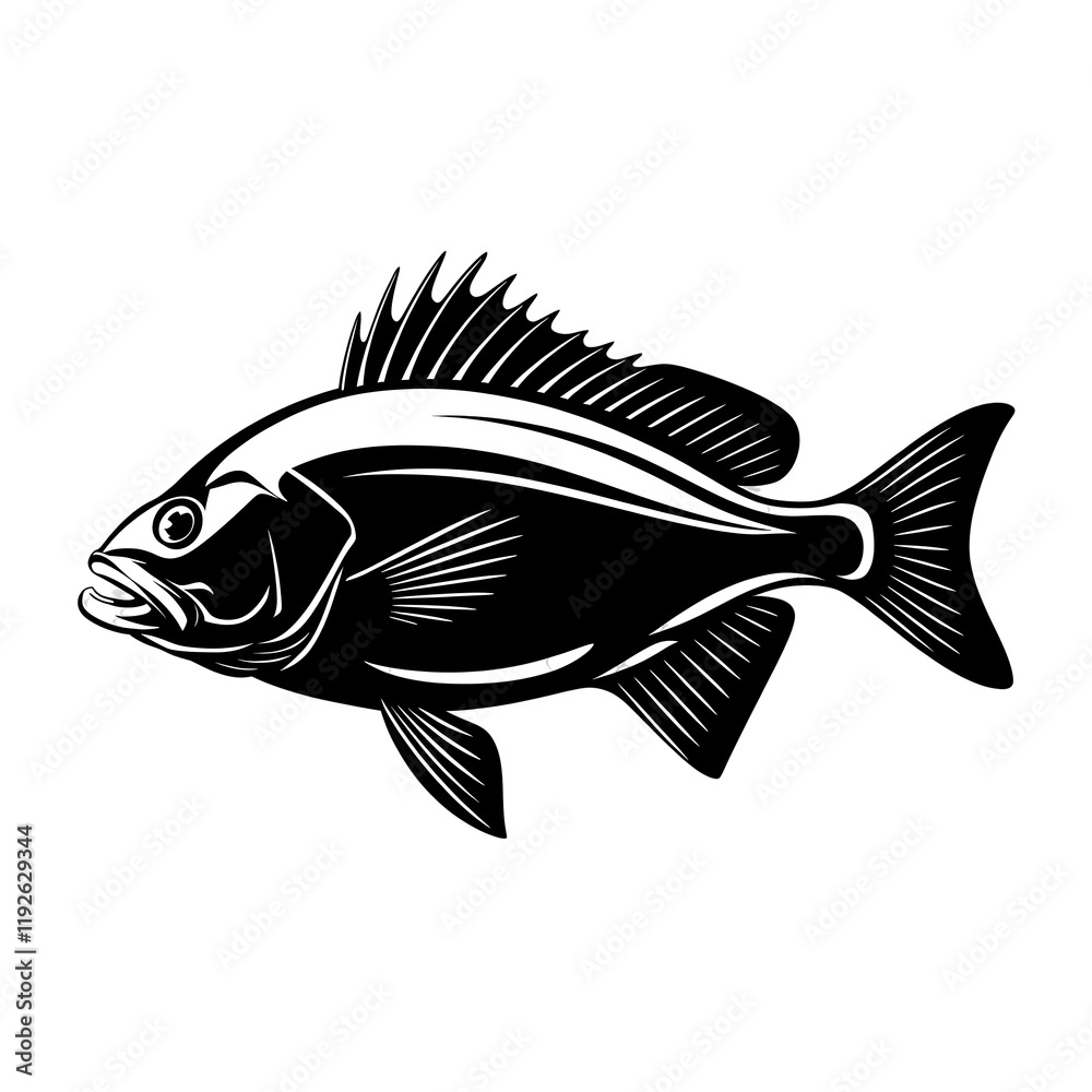 fish on a white background fish on a white background