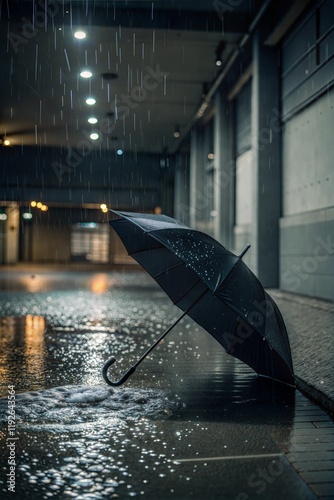 Umbrella on the bridge