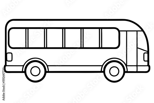 City Bus Line Drawing