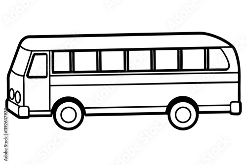 City Bus Line Drawing