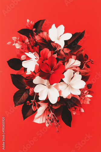 Greeting card with flowers
