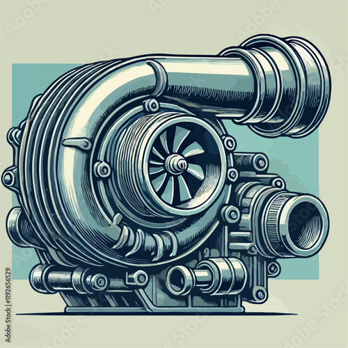 turbo engine background