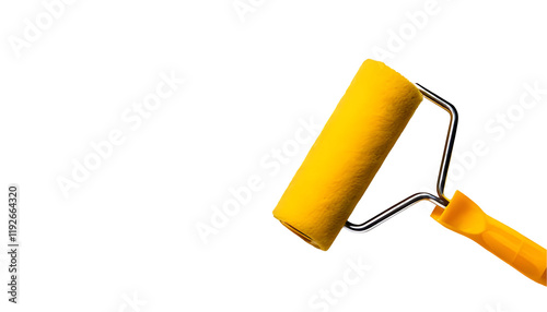 paint roller and brush  isolated on Transparent Background.