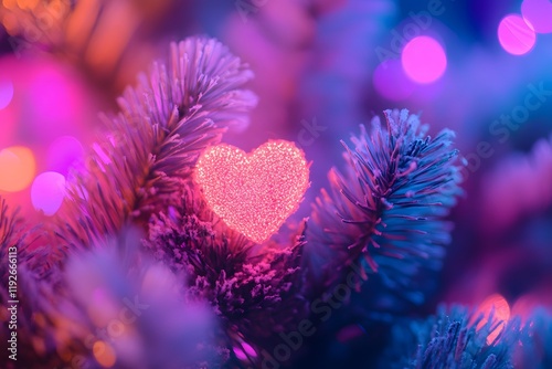 The shape of a love heart. Generative AI	