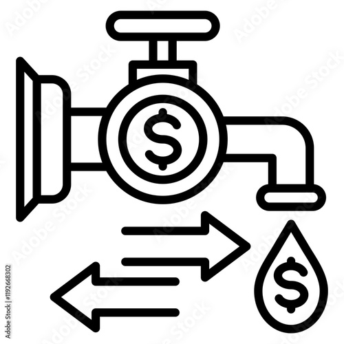 market liquidity single icon