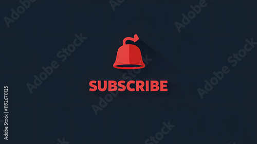 palabra subscribe como concepto de suscribirse en redes sociales