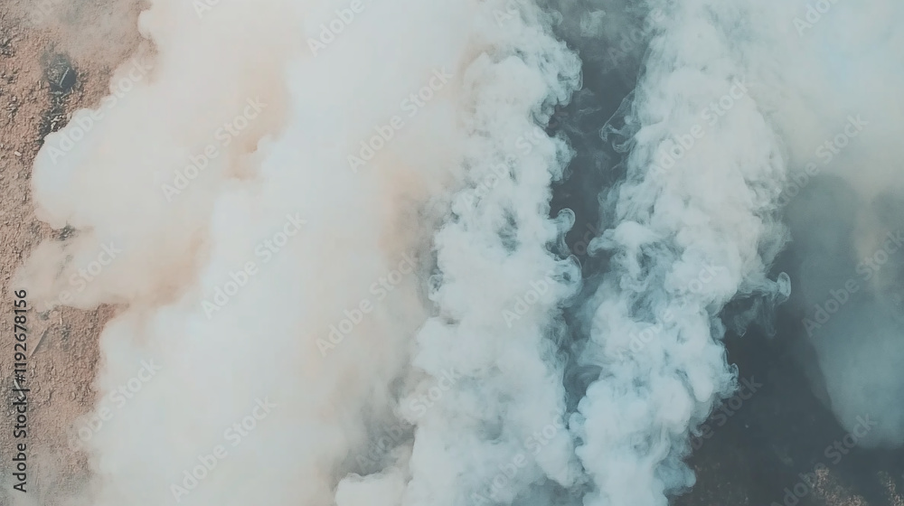 Obraz premium smoke effect on black background