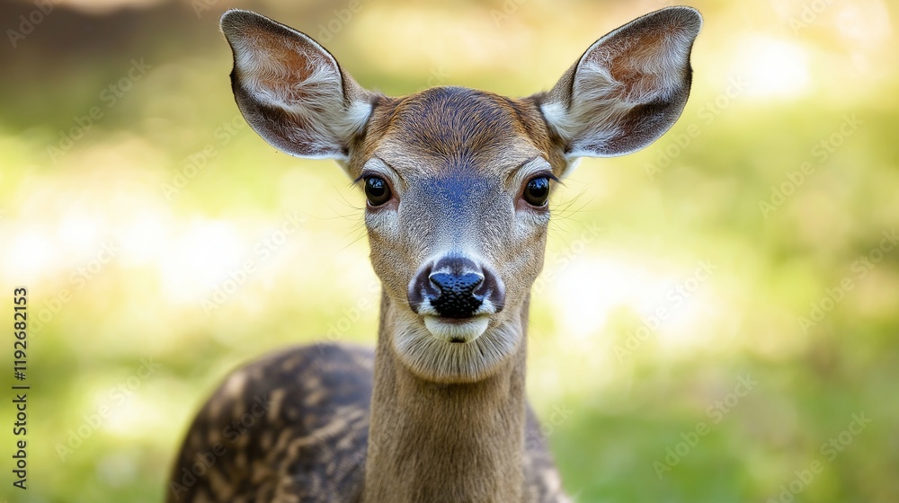 Fototapeta premium deer close up with copy space 