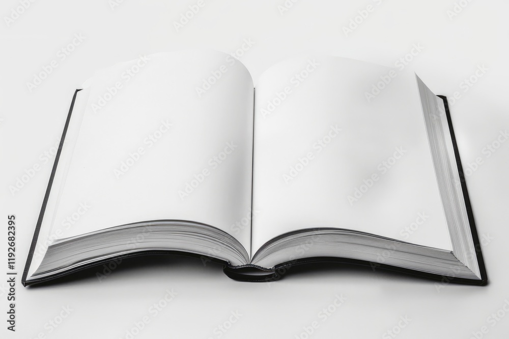 Vector open book or brochure mockup template.