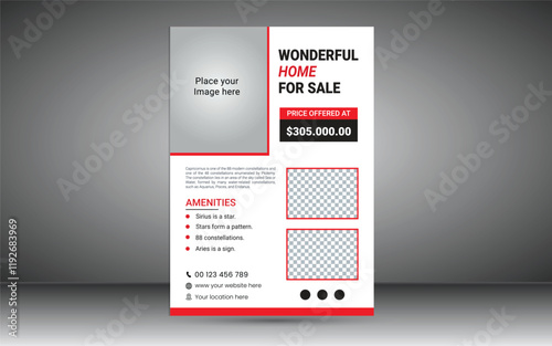 Dream home for sale flyer template