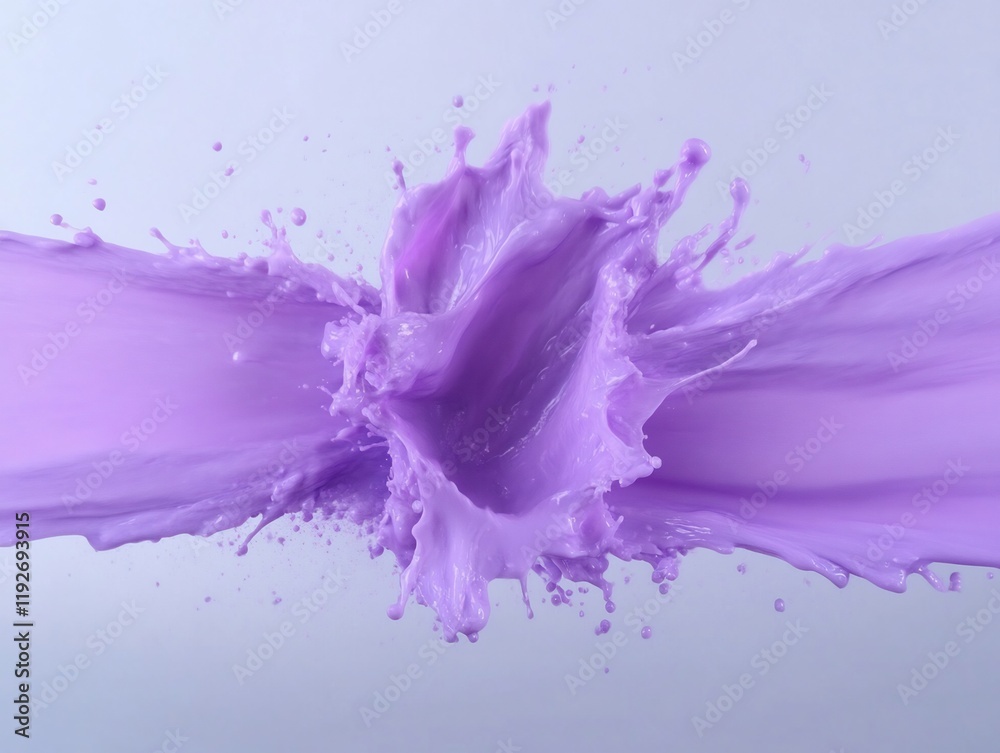 Vibrant Lavender Liquid Explodes Dynamically Soft light enhances swirling pastel hues. AI Generated Vibrant Lavender Liquid Explodes Dynamically Soft light enhances swirling pastel hues. AI Generated