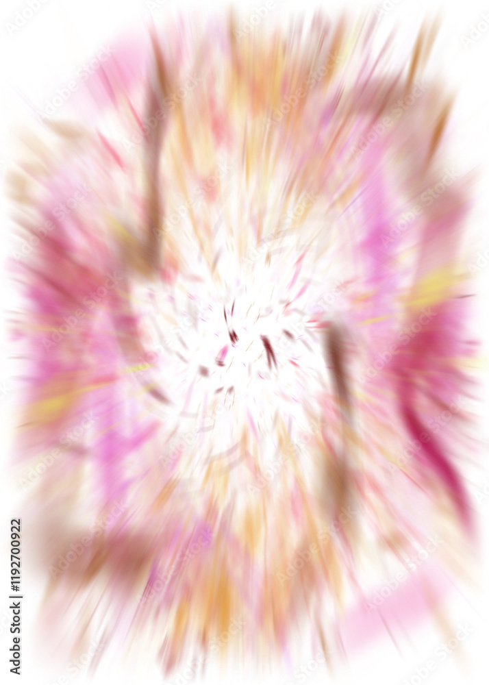Obraz premium An abstract transparent warm fiery burst color blur design element.