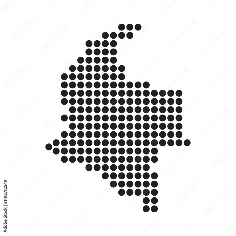 Fototapeta premium Colombia Map Icon