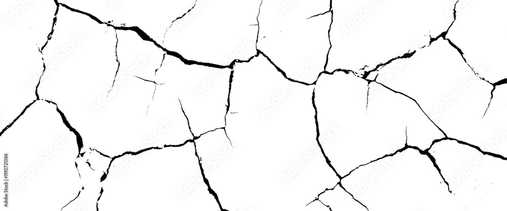 Vector surface cracks and fissures in ground. and surface and scratches Transparent background. Vector surface cracks and fissures in ground. and surface and scratches Transparent background.