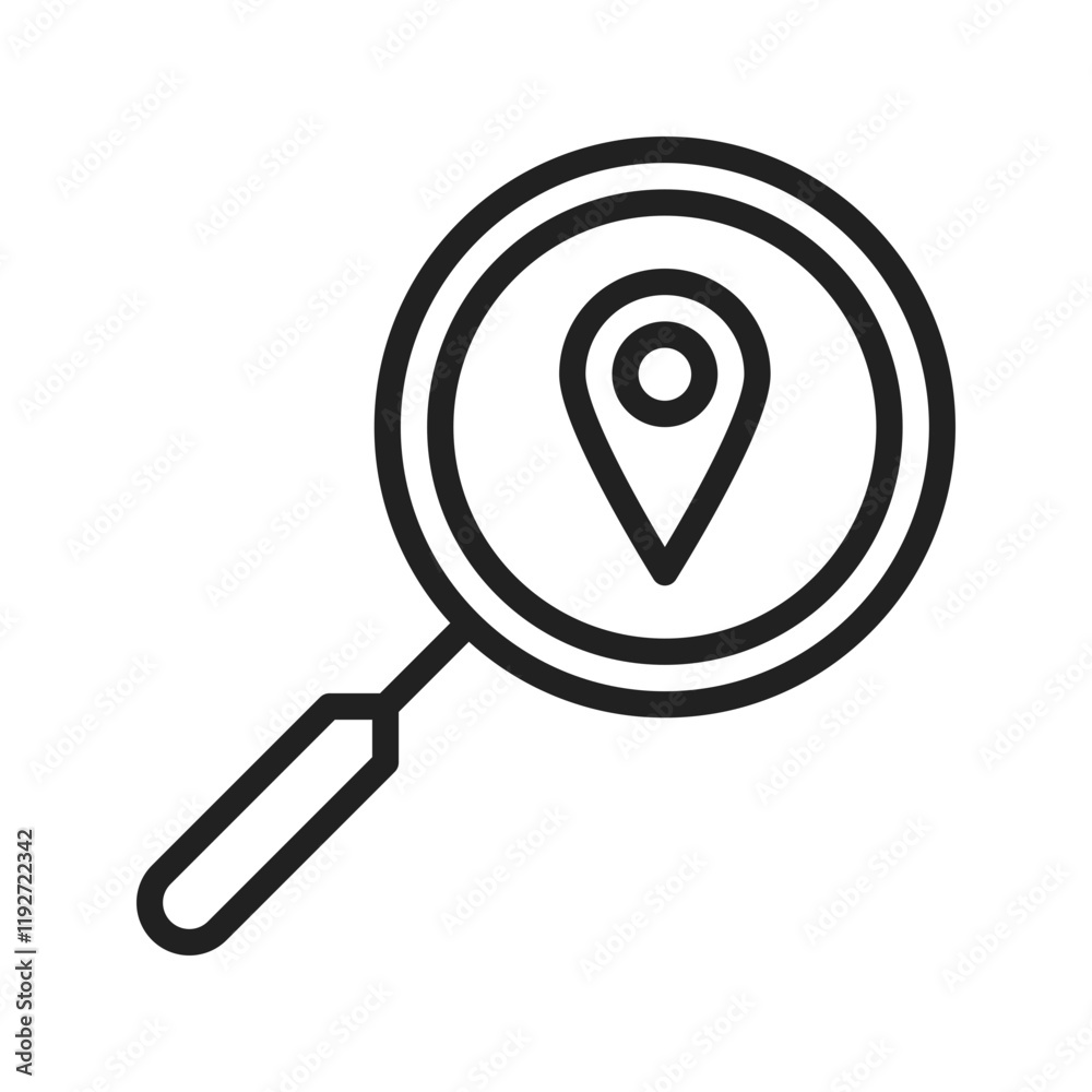 Location Analytics icon vector image. Suitable for mobile apps, web apps and print media. Location Analytics icon vector image. Suitable for mobile apps, web apps and print media.