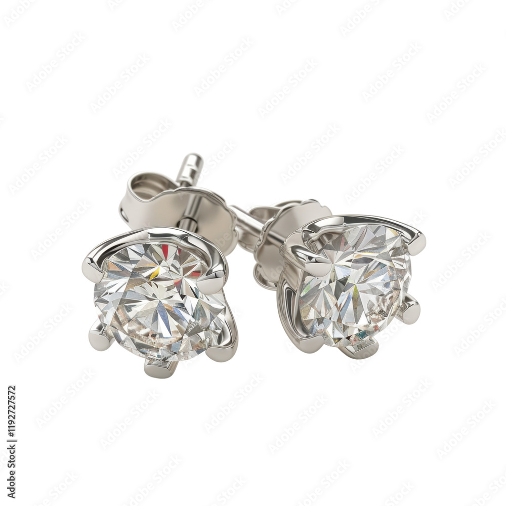 Sparkling Diamond Stud Earrings Sparkling Diamond Stud Earrings