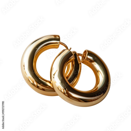Sleek Gold Hoop Earrings