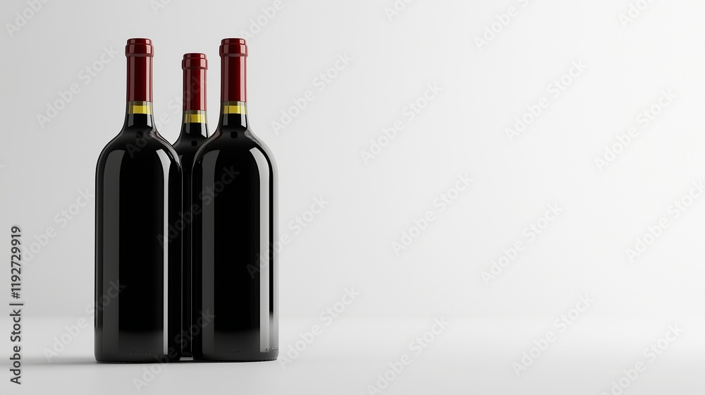 wine bottle with copy space isolated on background wine bottle with copy space isolated on background