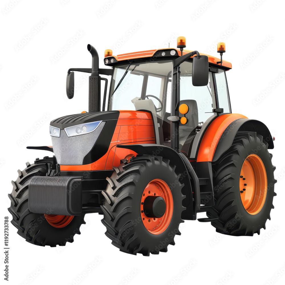 Obraz premium Modern Farming Tractor Design