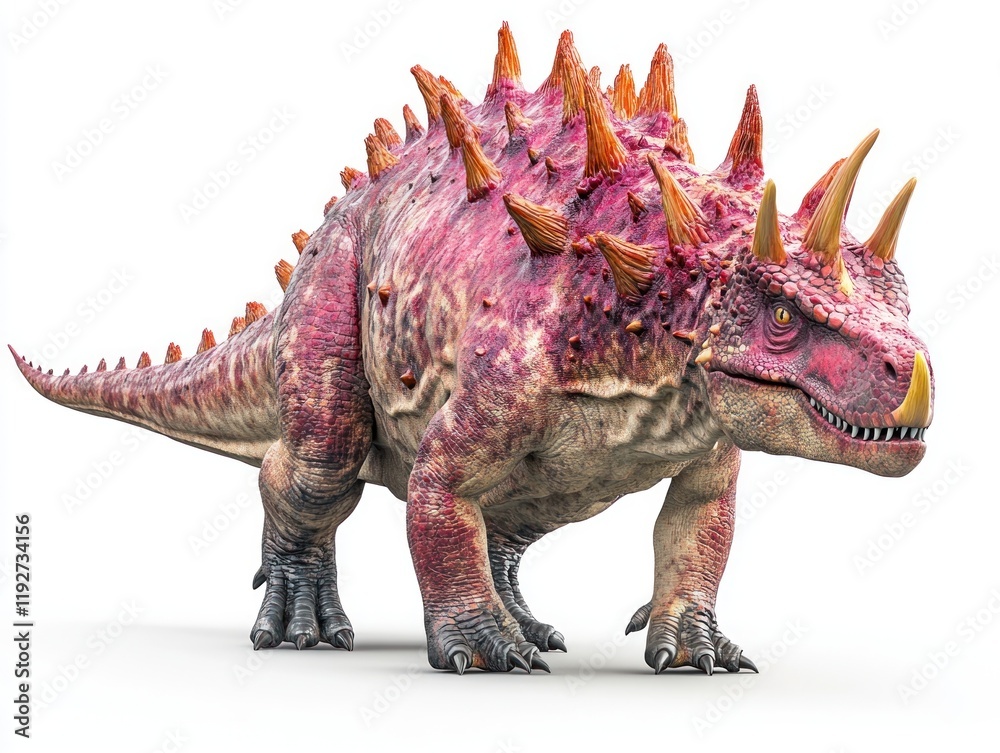 Fototapeta premium Fiery Dinosaur Fantasy Creature