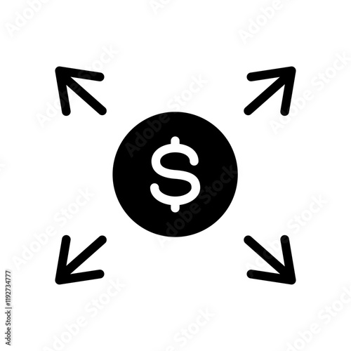 Dollar Icon. Finance icon vector