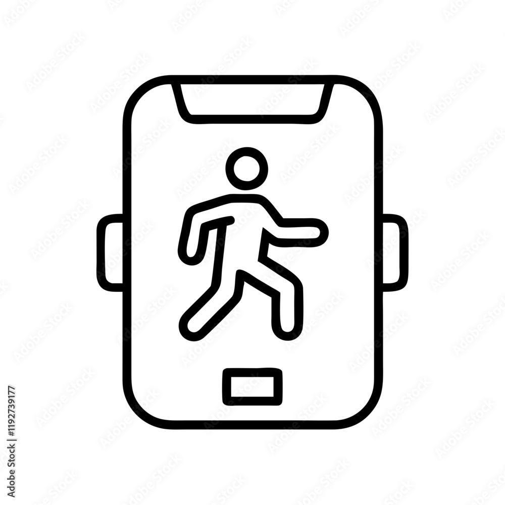 step counter app icon, step counter app line art - simple line art of step counter app, perfect for step counter app logos and icons and themed design step counter app icon, step counter app line art - simple line art of step counter app, perfect for step counter app logos and icons and themed design