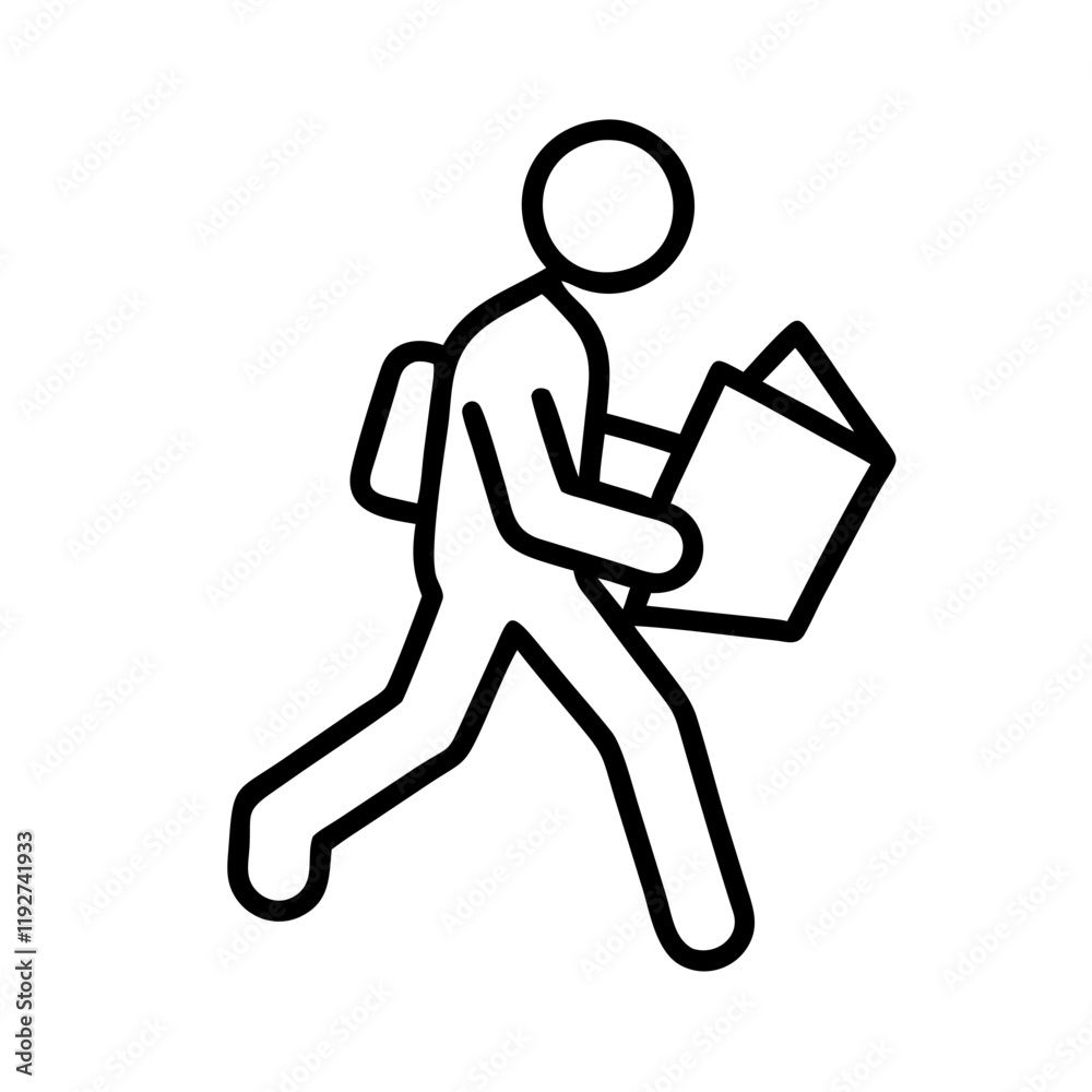 walking with map in hand icon, walking with map in hand line art - simple line art of walking with map in hand, perfect for walking with map in hand logos and icons and themed design walking with map in hand icon, walking with map in hand line art - simple line art of walking with map in hand, perfect for walking with map in hand logos and icons and themed design