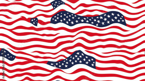 American Flag Pattern Design