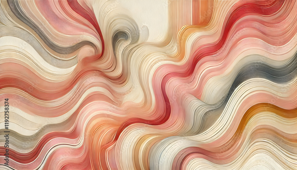 Fototapeta premium 流れるパステル調の抽象アート