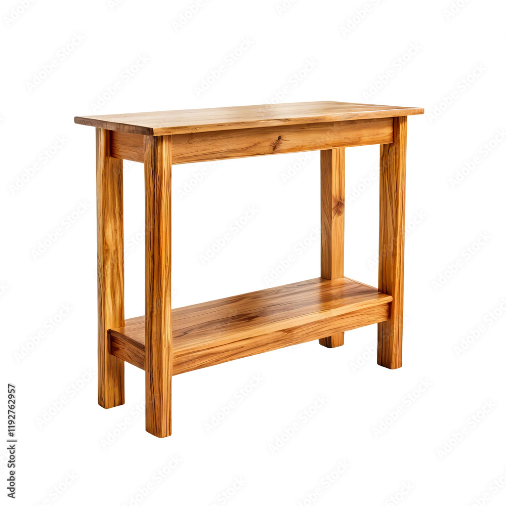 Elegance in Wood: A beautifully crafted wooden console table, showcasing the warmth and texture of the natural wood grain. This piece is an epitome of refined design. Elegance in Wood: A beautifully crafted wooden console table, showcasing the warmth and texture of the natural wood grain. This piece is an epitome of refined design.