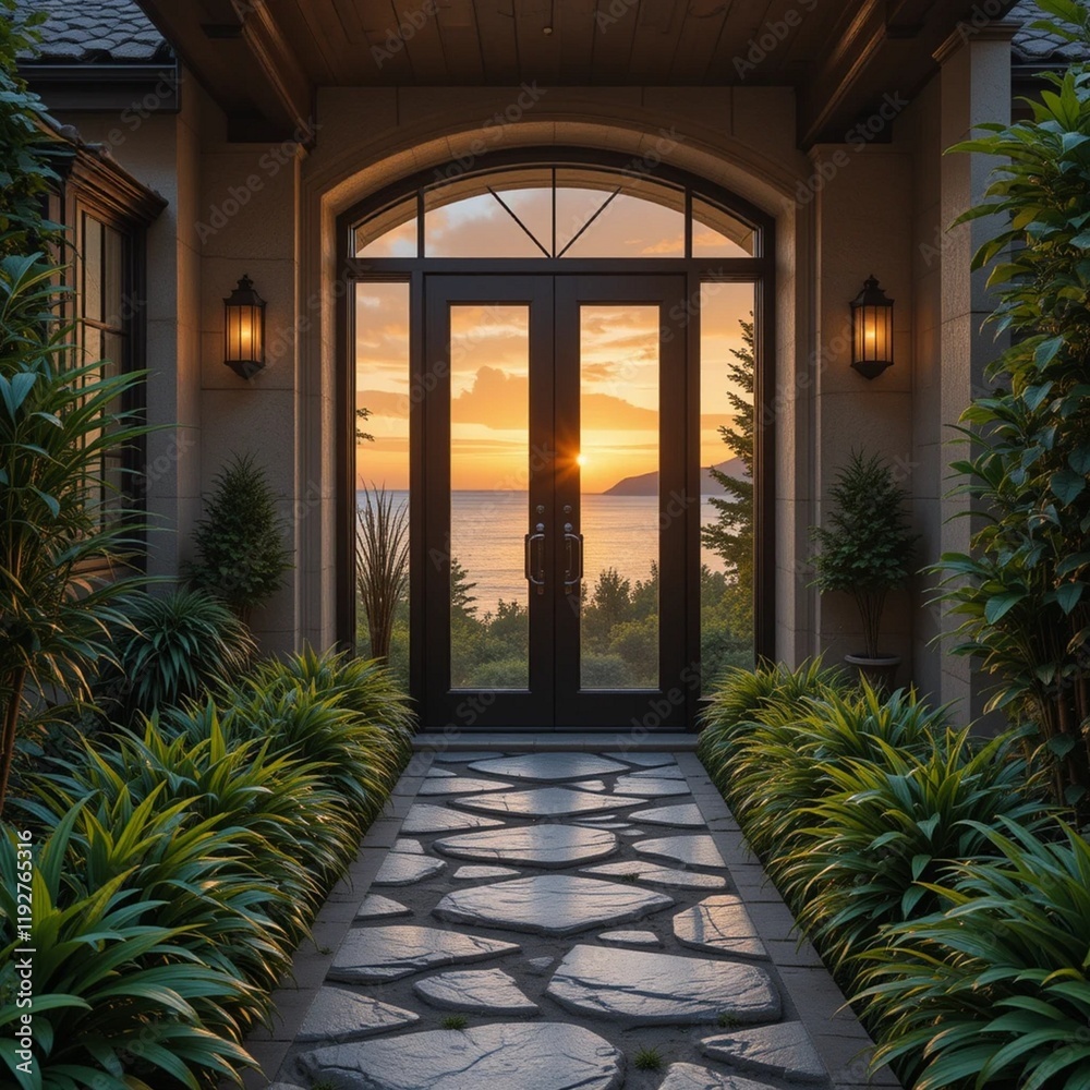 Fototapeta premium entrance to the house