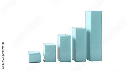 Ascending Cubes: A 3D rendering of five light blue cubes arranged in ascending order, symbolizing growth, progress, and positive development. Free Download Ascending Cubes: A 3D rendering of five light blue cubes arranged in ascending order, symbolizing growth, progress, and positive development. - GFXLoad