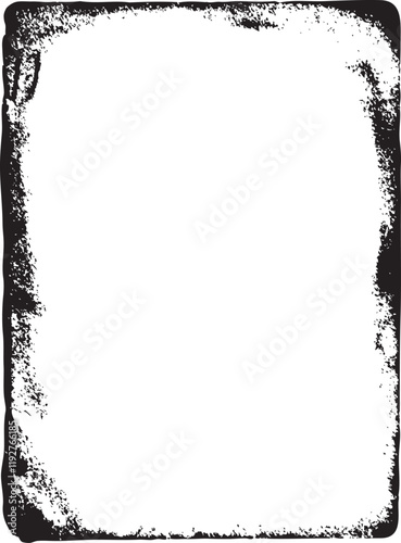 Detailed grunge border - vector