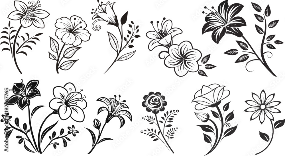 pattern with flowers pattern with flowers