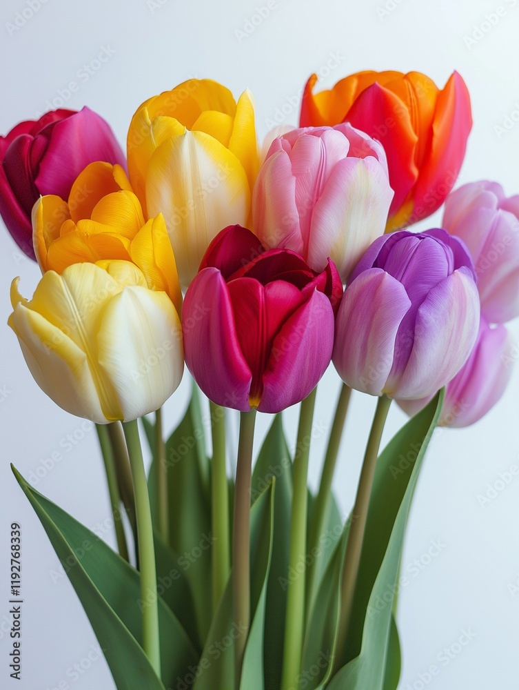 Obraz premium tulip flower isolated on white background