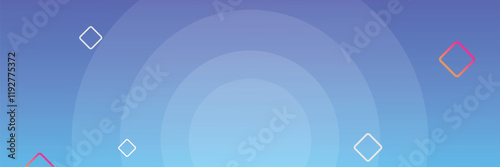 Abstract Blue Gradient Background with Diamonds
