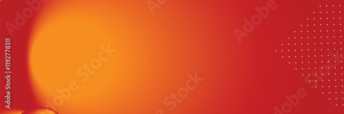 Abstract orange-red gradient backdrop; white dots; presentation