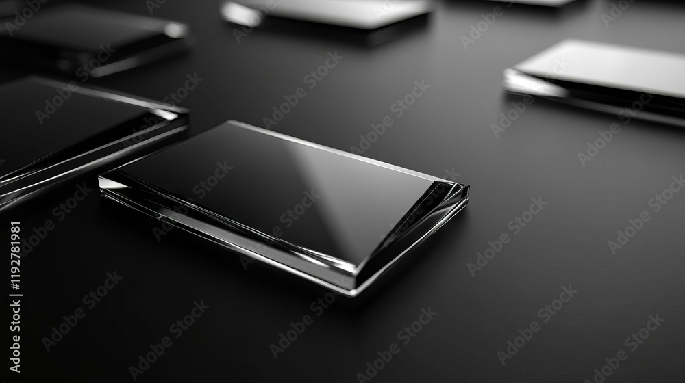 Geometric Black Glass Technology Design poster header backdrop Geometric Black Glass Technology Design poster header backdrop