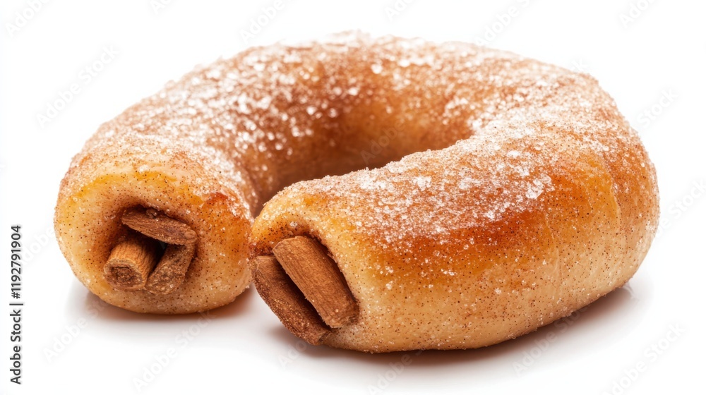 Delicious Sweet Cinnamon Roll with Sugar Dust on a White Background, Perfect for Food Photography and Culinary Arts Websites, Capturing Tempting Bakery Treats Delicious Sweet Cinnamon Roll with Sugar Dust on a White Background, Perfect for Food Photography and Culinary Arts Websites, Capturing Tempting Bakery Treats