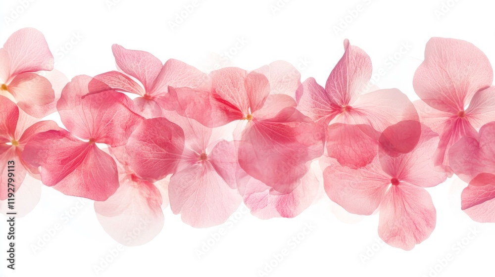 Delicate Pink Petals on Soft Background in Artistic Composition Delicate Pink Petals on Soft Background in Artistic Composition