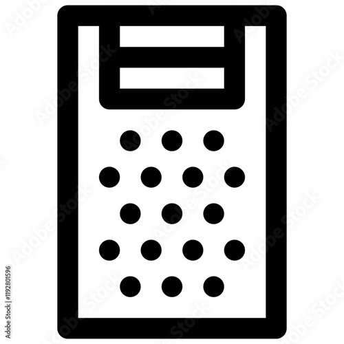 Cheese grater. Editable stroke vector icon.