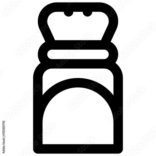 Salt. Editable stroke vector icon.