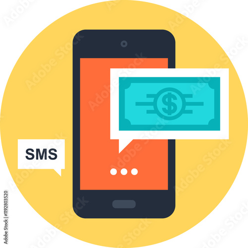 SMS Transactions flat vector web icon Free Download SMS Transactions flat vector web icon - GFXLoad