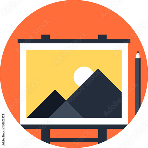 Free Download arts icon flat vector web icon - GFXLoad